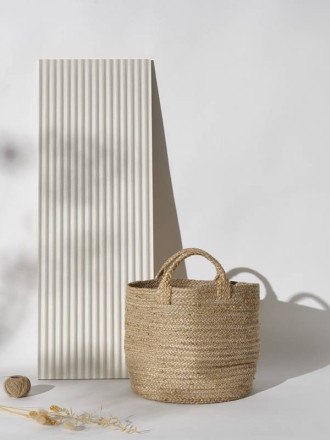 CARRELAGE RECTANGLE RAYÉ SABLE 32X90 CM - MA2303403