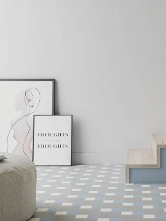 CARRELAGE BUHO XS BLEU 6.2X6.2 CM - MA2303802