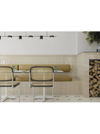 CARRELAGE ONDULÉ BEIGE CLAIR 6.2X12.5 CM - MA2303466