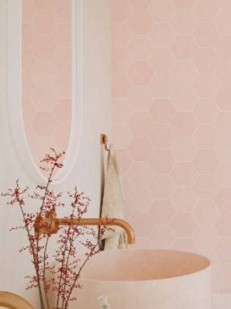 CARRELAGE ALVEOLE ROSE  10.8X12.4 CM - MA2303718