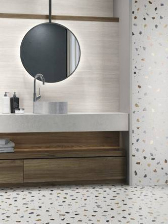 CARRELAGE CONFETTI BLANC 62X120 CM - MA2303359