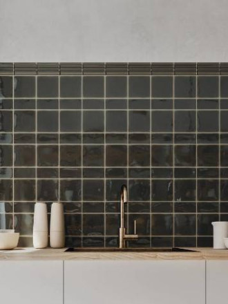 CARRELAGE SQUARE GRIS 12.5X12.5 CM - MA2303464