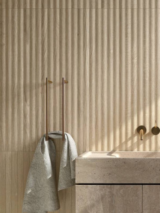 CARRELAGE BAMBOU BEIGE 33.3X100 CM - MA2303217