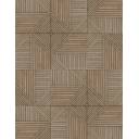 CARRELAGE PARQUET GEOMETRIQUE BRUN 44X44 CM - MA2303218