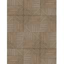 CARRELAGE PARQUET GEOMETRIQUE BRUN 44X44 CM - MA2303218