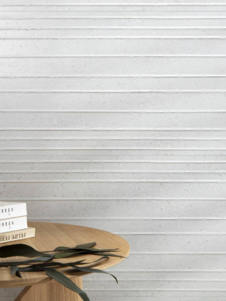 CARRELAGE TRAIT HORIZONTAL BLANC BRUT 33.3X100 CM - MA2303284