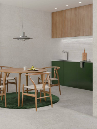 CARRELAGE TRAIT HORIZONTAL GRIS BRUT 33.3X100 CM - MA2303285