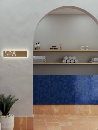 CARRELAGE CARRÉ MARINE BRILLANT 11X11 CM - MA2303498