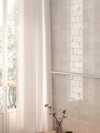 CARRELAGE RIVIÈRE BLANC BRILLANT 10X20 CM - MA2303532