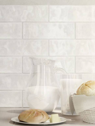 CARRELAGE KISS BLANC BRILLANT 6.5X20 CM - MA2303544