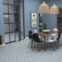 Carrelage imitation carreaux de ciment neufs - bleu & blanc - TI1138001/T41 C5