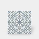 Carrelage imitation carreaux de ciment neufs - bleu & blanc - TI1138001