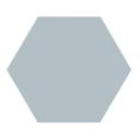 Carrelage uni hexagonal bleu en grès cérame LC-ME9507017