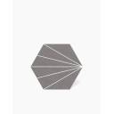 CARRELAGE HEXAGONE GRIS BLANC 22.5X25.9 - MK2305103