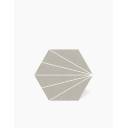 CARRELAGE HEXAGONE VERT BLANC 22.5X25.9 - MK2305107