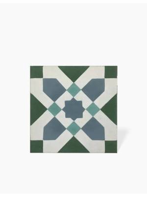 CARREAU DE CIMENT DECOR GEOMETRIQUE VICTORIEN - 20CM X 20CM - JU0106281