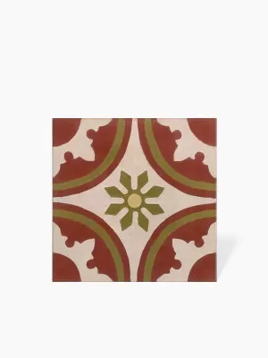 CARREAU DE CIMENT DECOR TRADITIONNEL - 20CM X 20CM - JU0106283 