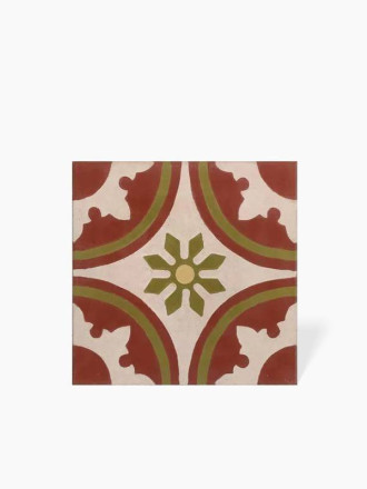 CARREAU DE CIMENT DECOR TRADITIONNEL - 20CM X 20CM - JU0106283