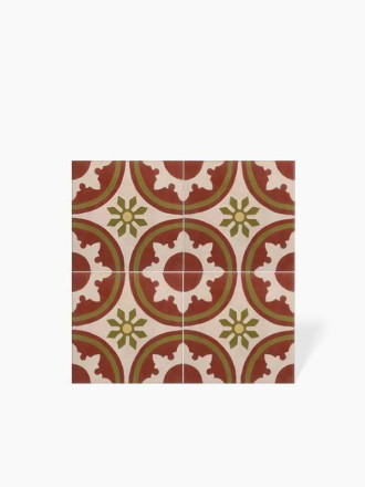 CARREAU DE CIMENT DECOR TRADITIONNEL - 20CM X 20CM - JU0106283