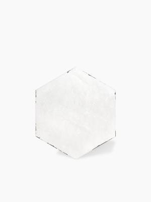 Carrelage hexagonal uni blanc - AG2308011