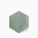 Carrelage hexagonal uni vert turquoise - AG2308013