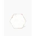 Collection Dolce carrelage hexagonal uni blanc vieilli - AG2308014