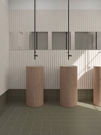 FLIESEN BODEN UND WAND MATT KLEINE LINIEN 15cm X15cm - SE2309018