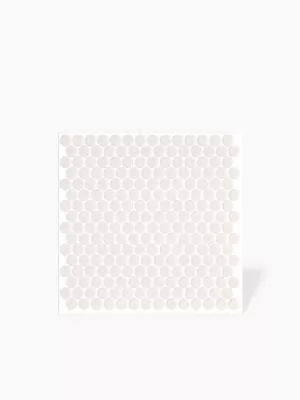 CARRELAGE MOSAIQUE RONDE EN PATE DE VERRE - FINITION MAT - 28.6X28.6 (Ø19mm) - SE2309070