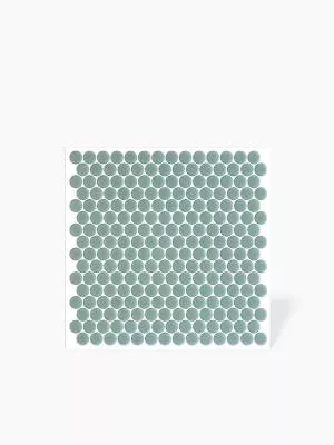 CARRELAGE MOSAIQUE RONDE EN PATE DE VERRE - FINITION MATTE - 28.6X28.6 (Ø19mm) - SE2309075
