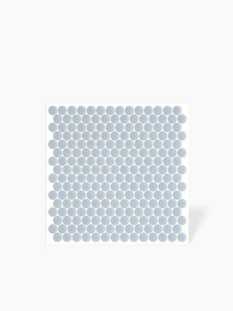 CARRELAGE MOSAIQUE RONDE EN PATE DE VERRE - FINITION MATTE - 28.6X28.6 (Ø19mm) - SE2309075