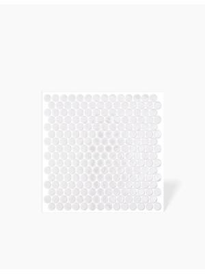 CARRELAGE MOSAIQUE RONDE EN PATE DE VERRE - FINITION MATTE - 28.6X28.6 (Ø19mm) - SE2309075