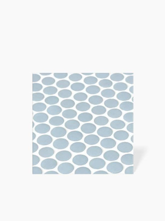 CARRELAGE MOSAIQUE RONDE EN PATE DE VERRE - FINITION MATTE - 28.6X28.6 (Ø19mm) - SE2309075