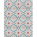 Carrelage pour sol et mur en grès cérame FLORAL 20 cm X 20 cm pour intérieur - MK2305231