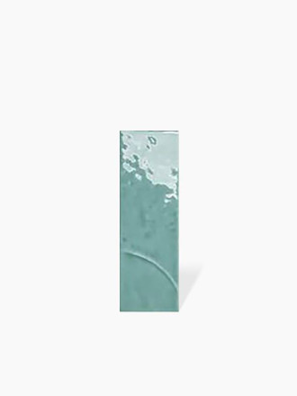 Carrelage Faience Glossy Décor Bleu Turquoise  5x15cm - FV2702058