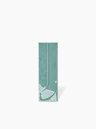 Carrelage Faience Glossy Décor Bleu Turquoise  5x15cm - FV2702058