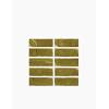 Glossy Fliese Steingut Dekor Goldgelb 5x15cm - FV2702059