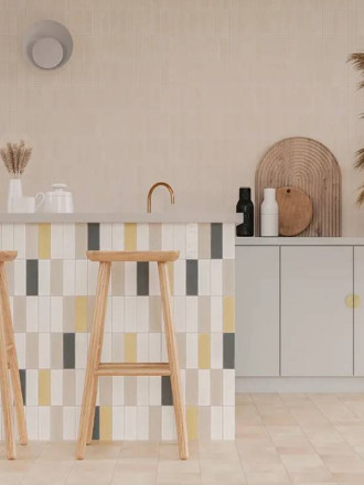 Carrelage Créatif Artisanal Blanc Mat - 5x15cm - FV2702060