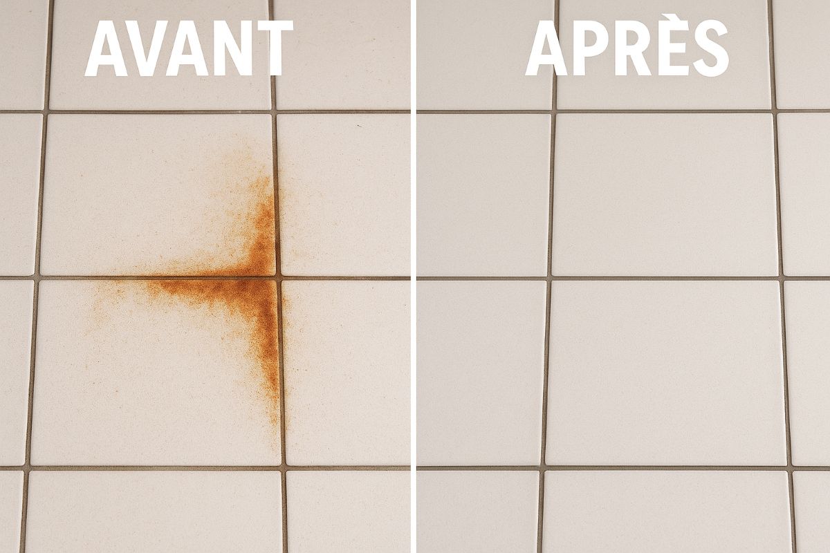 Comment enlever des taches de rouille sur du carrelage ?